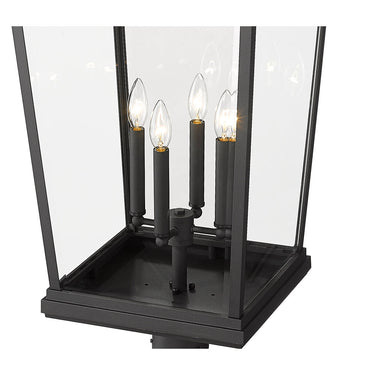 Z Lite Beacon 4 Light 125" Outdoor Post Mounted Fixture 3