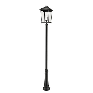Z Lite Beacon 4 Light 125" Outdoor Post Mounted Fixture 4