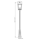 Z Lite Beacon 4 Light 125" Outdoor Post Mounted Fixture 7