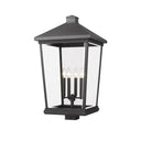 Z Lite Beacon 4 Light 29" Outdoor Post Mount Fixture 