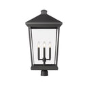 Z Lite Beacon 4 Light 31" Outdoor Post Mount Fixture 1