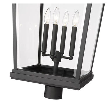 Z Lite Beacon 4 Light 31" Outdoor Post Mount Fixture 3