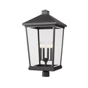 Z Lite Beacon 4 Light 31" Outdoor Post Mount Fixture 