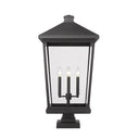 Z Lite Beacon 4 Light 32" Outdoor Pier Mounted Fixture 1