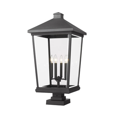 Z Lite Beacon 4 Light 32" Outdoor Pier Mounted Fixture 