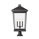 Z Lite Beacon 4 Light 33" Outdoor Pier Mounted Fixture 1