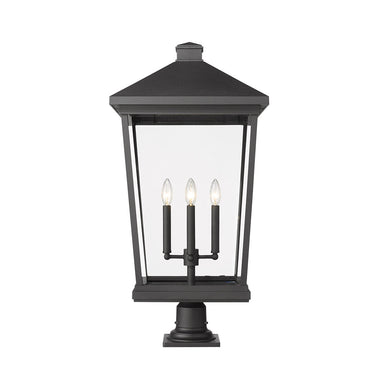 Z Lite Beacon 4 Light 33" Outdoor Pier Mounted Fixture 1