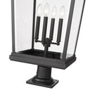 Z Lite Beacon 4 Light 33" Outdoor Pier Mounted Fixture 3