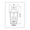 Z-Lite Beacon 4 Light Outdoor Wall image 7