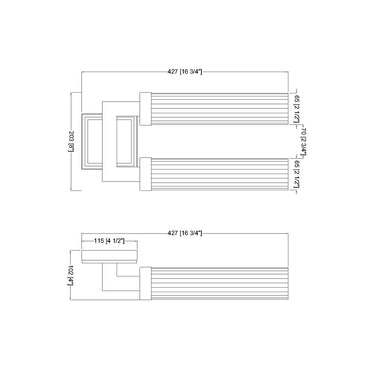 Z Lite Beau 2 Light 16" Wall Sconce - 740-2S 7