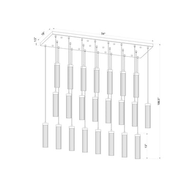 Z Lite Beau 23 Light Linear Chandelier 7