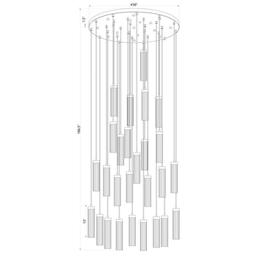 Z Lite Beau 27 Light Chandelier 7