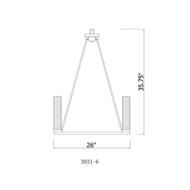 Z Lite Beau 6 Light Chandelier 7