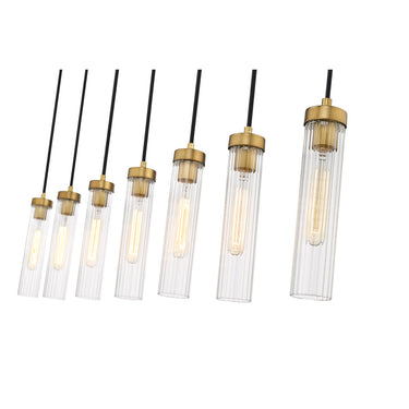 Z Lite Beau 7 Light 12" Linear Chandelier 18