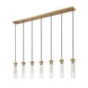 Z Lite Beau 7 Light 12" Linear Chandelier 19