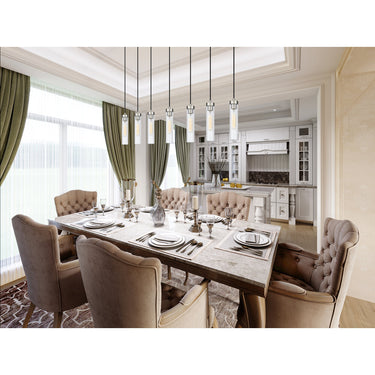 Z Lite Beau 7 Light 12" Linear Chandelier 6