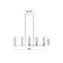 Z Lite Beau 7 Light 13" Linear Chandelier 7