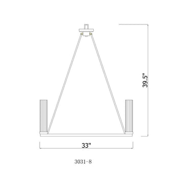 Z Lite Beau 8 Light Chandelier 7