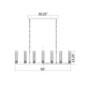 Z Lite Beau 9 Light Linear Chandelier 7