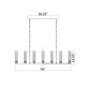 Z Lite Beau 9 Light Linear Chandelier 7
