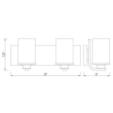 Z Lite Beckett 2 Light Vanity Wall Sconce 7