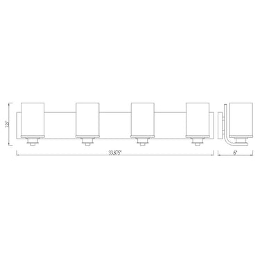Z Lite Beckett 4 Light Vanity Wall Sconce 7