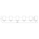 Z Lite Beckett 5 Light Vanity Wall Sconce 7