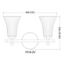 Z Lite Belle 2 Light Vanity Wall Sconce 7
