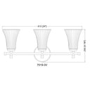 Z Lite Belle 3 Light Vanity Wall Sconce 7