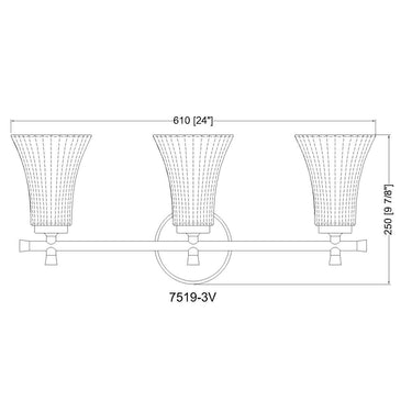 Z Lite Belle 3 Light Vanity Wall Sconce 7