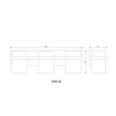 Z Lite Bennington 3 Light Vanity Wall Sconce 7