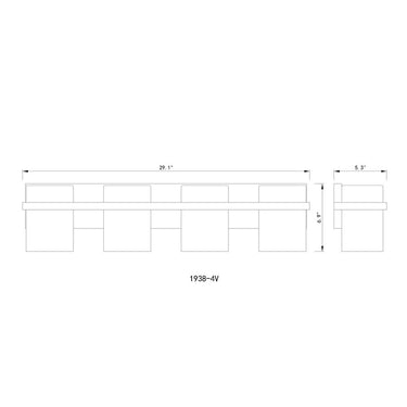 Z Lite Bennington 4 Light Vanity Wall Sconce 7