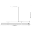 Z Lite Benoit 40W 1 Light 5" High Linear Chandelier 7