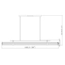 Z Lite Benoit 50W 1 Light 5" High Linear Chandelier 6