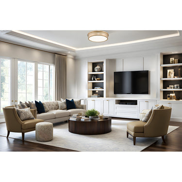 Z Lite Bentley 50W 1 Light 4" High Flush Mount 21