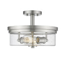 Z Lite Bohin 2 Light Semi Flush Mount 1