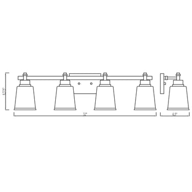 Z Lite Bohin 4 Light Vanity Wall Sconce 6