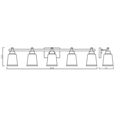Z Lite Bohin 5 Light Vanity Wall Sconce 6