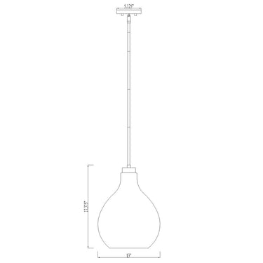 Z Lite Bon Air 1 Light 17" Pendant 7