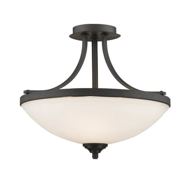 Z Lite Bordeaux 3 Light Semi Flush Mount 1