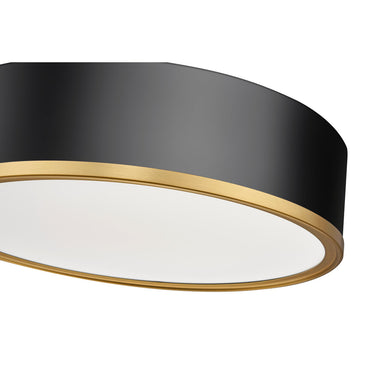 Z Lite Bradley 40W 1 Light 4" High Flush Mount 3