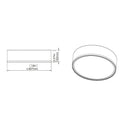 Z Lite Bradley 40W 1 Light 4" High Flush Mount 7