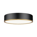 Z Lite Bradley 50W 1 Light 4" High Flush Mount 