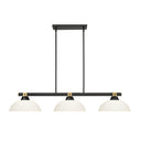 Z Lite Bronte 3 Light 8" Billiard - 1955-3MB-RB 1