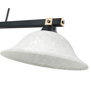 Z Lite Bronte 3 Light 8" Billiard in White Mottle Finish 3