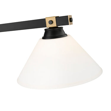 Z Lite Bronte 3 Light 9" Billiard - 1955-3MB-RB 3