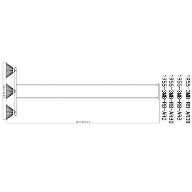 Z Lite Bronte 3 Light Billiard - 1955-3MB-RB 7