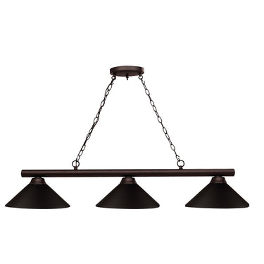 Z-Lite Bronze Sharp Shooter 3 Light Billiard Light image