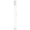Z Lite Brookside 1 Light 112" Outdoor Post Mounted Fixture 5
