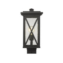 Z Lite Brookside 1 Light 15" Outdoor Post Mount Fixture 1